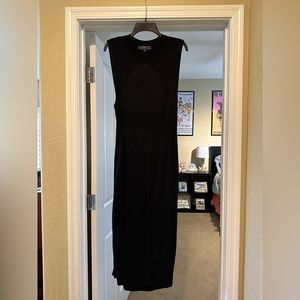 Rachel Roy Black Sweater Dress, Sleeveless with cutout back detail XXL
